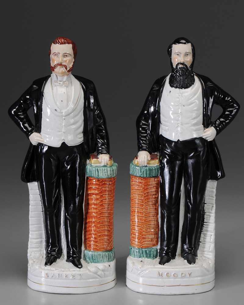 Pair Staffordshire Figures British,