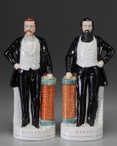 Pair Staffordshire Figures Bri