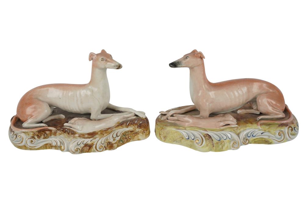 PAIR STAFFORDSHIRE POTTERY