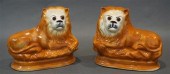 PAIR STAFFORDSHIRE TYPE CERAMI