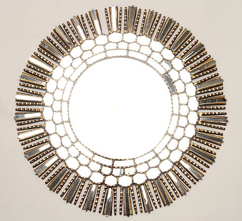 PAIR STARBURST MIRRORS MANNER OF