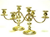 Pair sterling candelabra by Pr