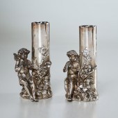 PAIR STERLING DEPOSIT PORCELAI