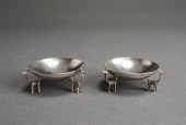 PAIR STERLING SILVER LLAMA FOO