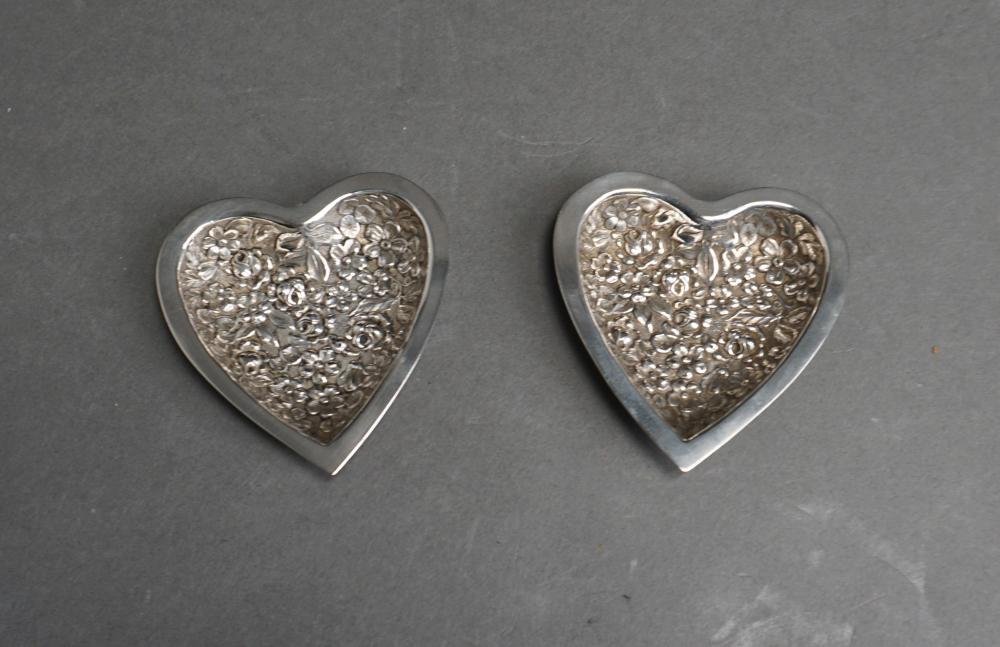 PAIR STIEFF REPOUSSE STERLING