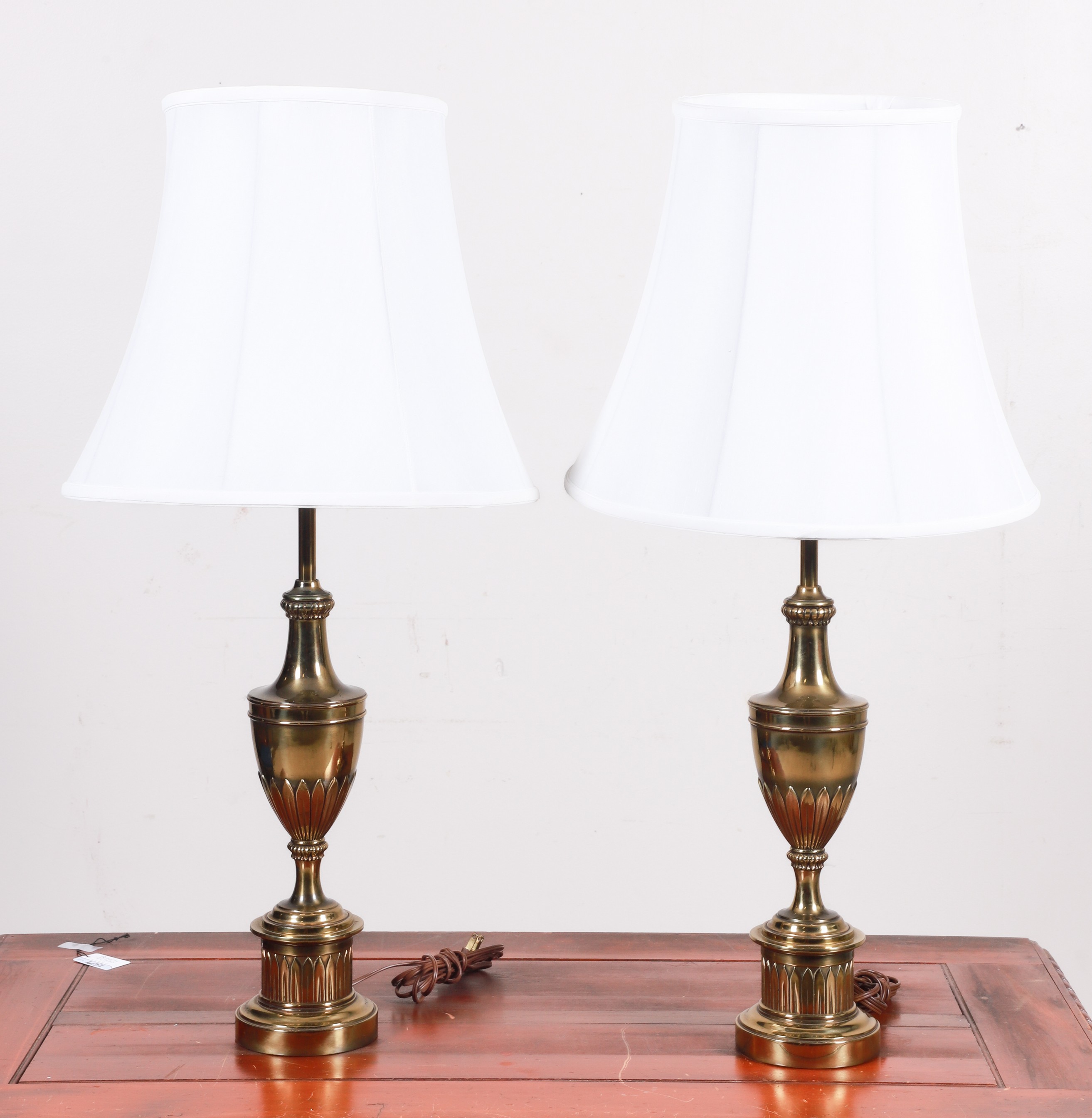 Pair Stiffel urn form table