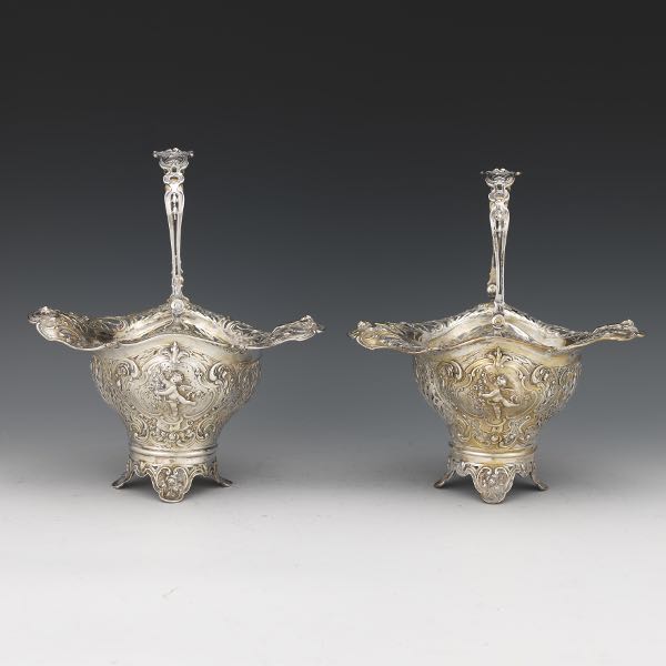 PAIR STORCK & SINSHEIMER SILVER