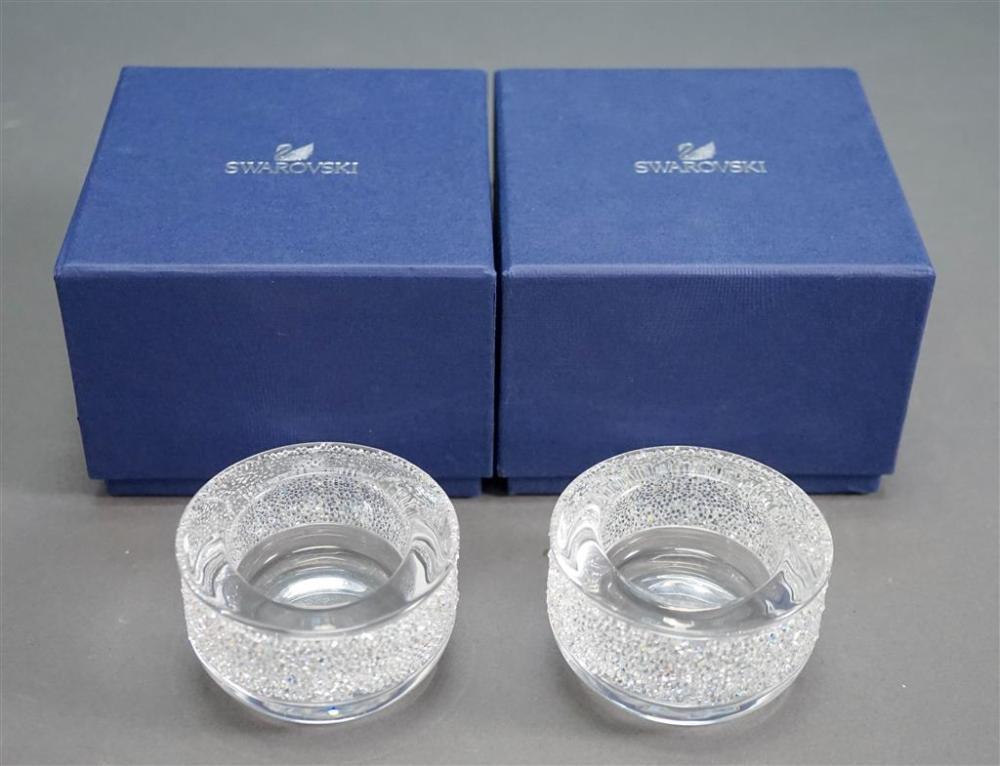 PAIR SWAROVSKI CRYSTAL SMALL