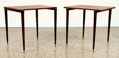 PAIR SWEDISH MODERN ROSEWOOD TABLES