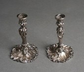 PAIR SWEDISH ROCOCO STYLE SILV