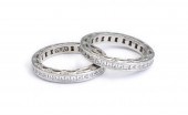 PAIR TACORI PLATINUM DIAMOND S