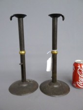 Pair tall hogscraper candlesti