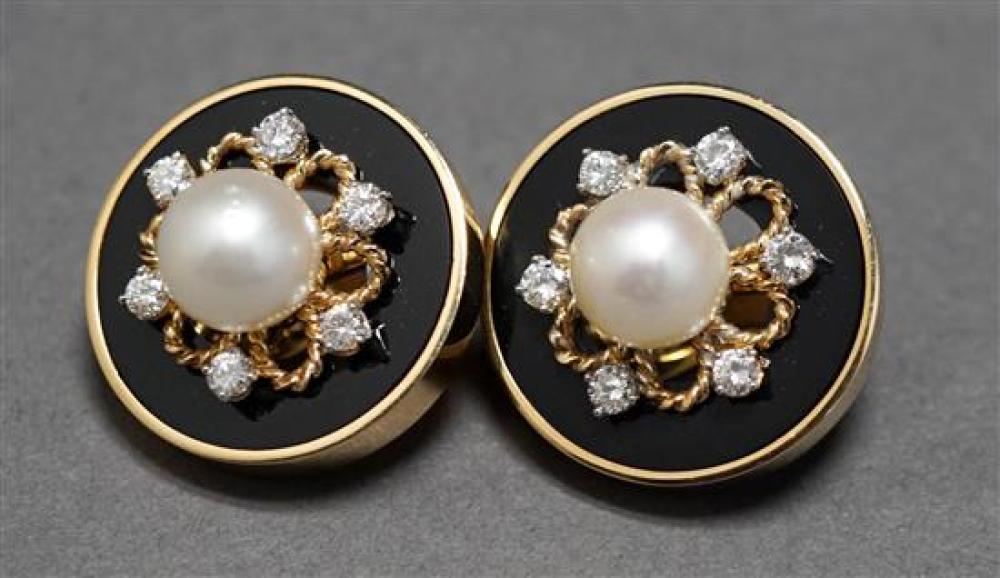 PAIR TAMBETTI 18 KARAT YELLOW GOLD,
