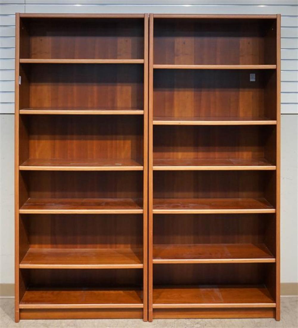 PAIR TEAK FINISH OPEN