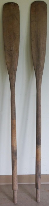 PAIR TEAK OARSPair Teak Oars,