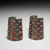 PAIR TEKKE TURKMEN CARNELIAN &