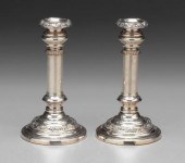 Pair telescoping candlesticks: