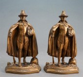 PAIR 'THE PURITAN' PATINATED M