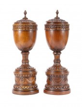 PAIR THEODORE ALEXANDER CARVED