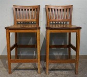 PAIR THOMAS MOSER CHERRY STOOL