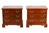 PAIR THOMASVILLE SOLID MAHOGAN