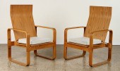 PAIR THONET BENTWOOD ARM CHAIR