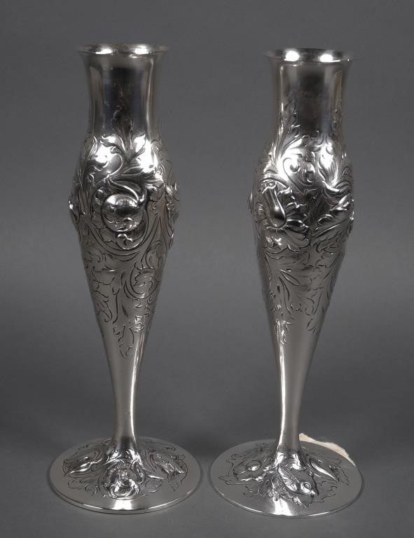 PAIR THUNE OSLO 830 SILVER FLOWER