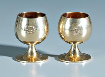 Pair Tiffany 14 kt. gold