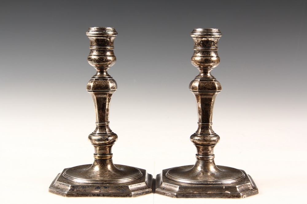 PAIR TIFFANY CANDLESTICKS -