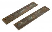 PAIR TIFFANY STUDIOS 998 BRONZ