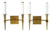 PAIR TOMMI PARZINGER BRASS WAL