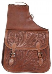 (PAIR) TOOLED WESTERN LEATHER