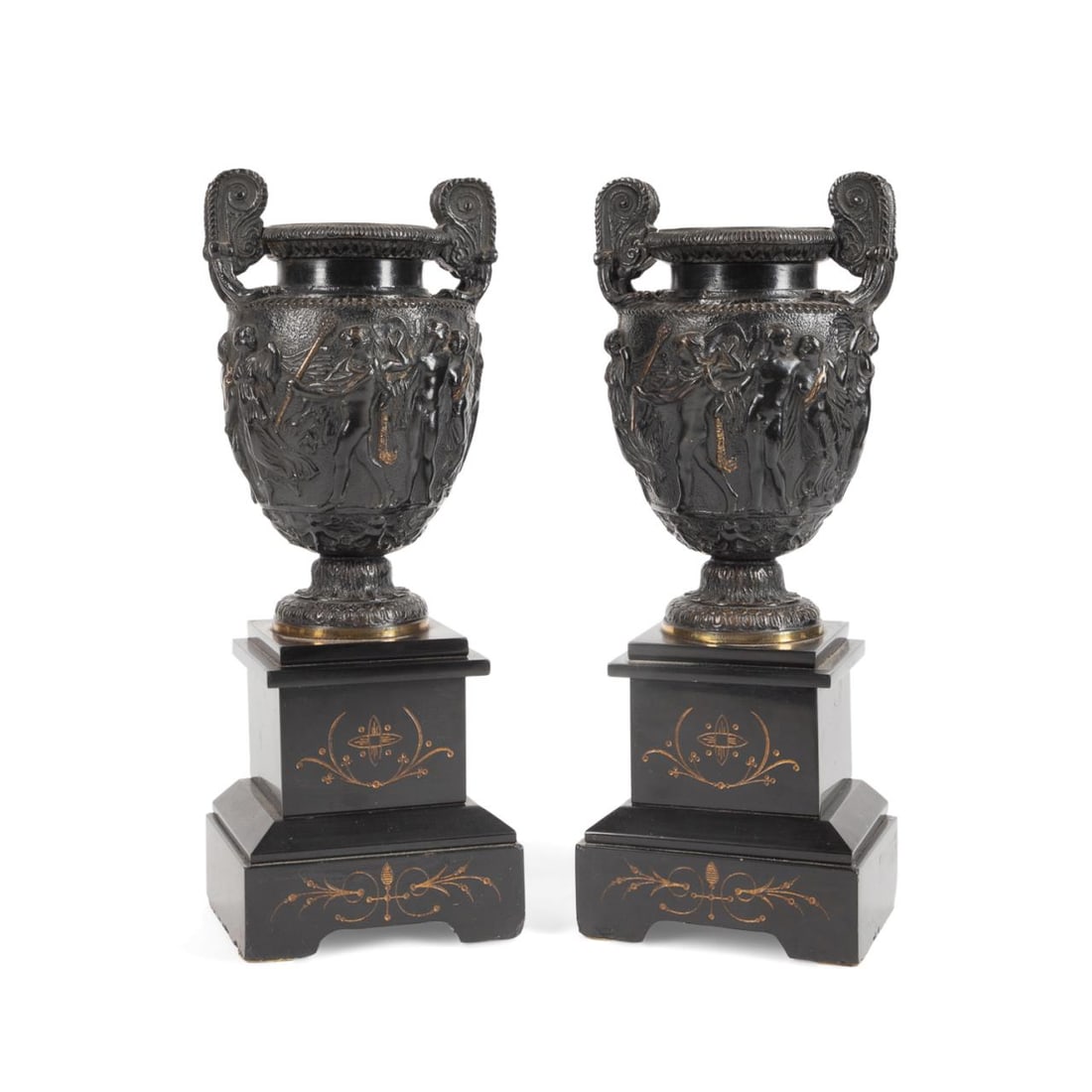PAIR TOWNLEY VASE BRONZE