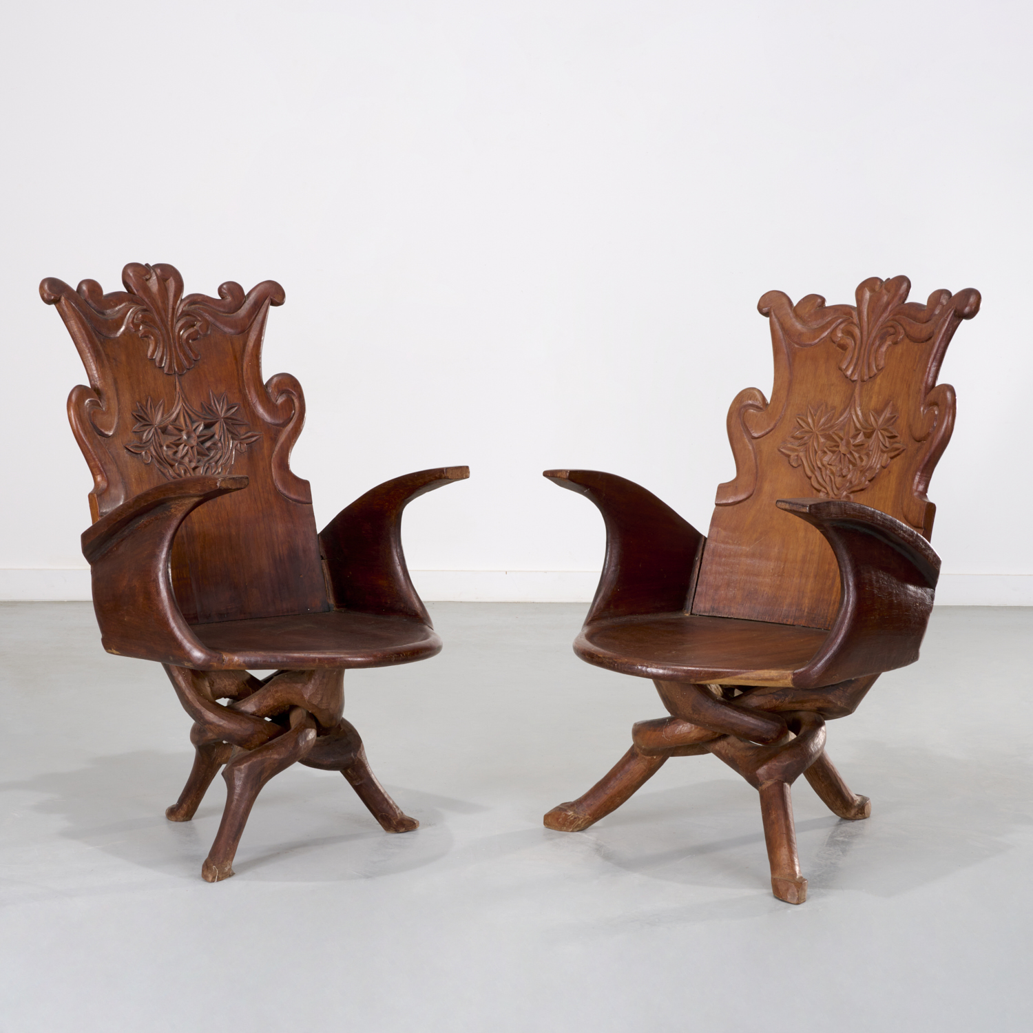 PAIR UNUSUAL ART NOUVEAU STYLE
