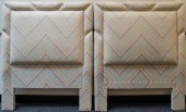 PAIR UPHOLSTERED SINGLE HEADBO