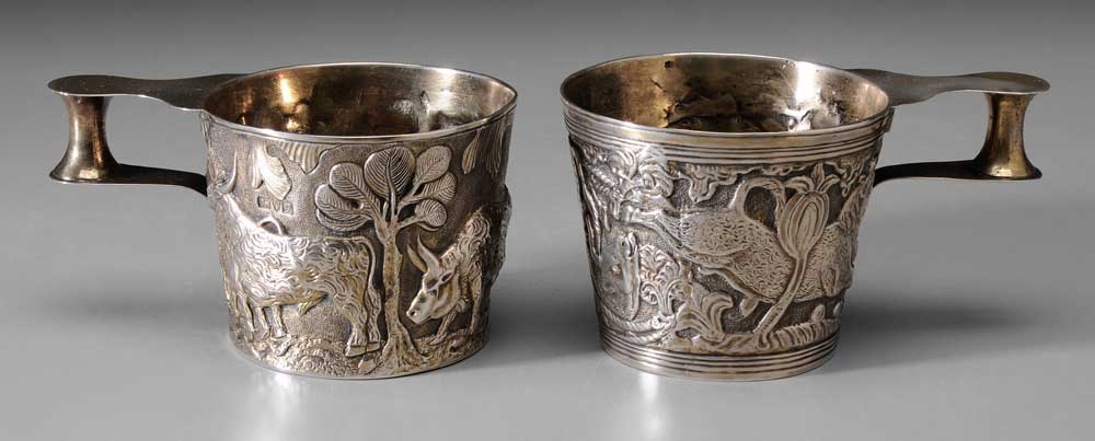 Pair Vapheio Style English Silver