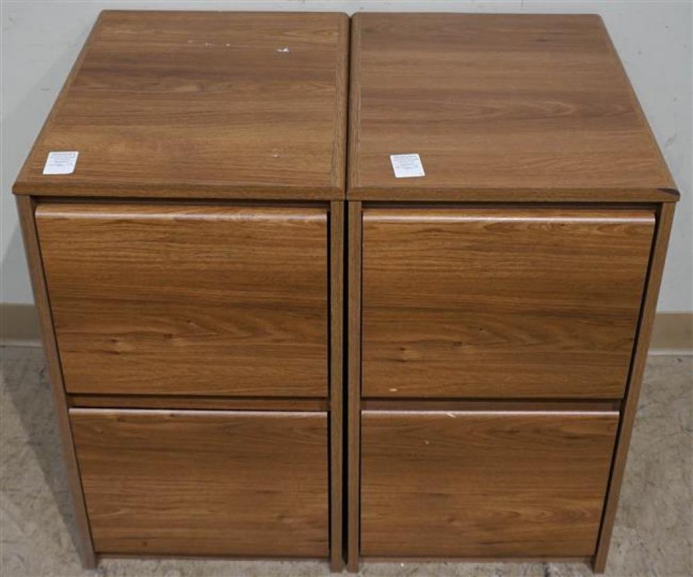 PAIR VENEER TWO-DRAWER LATERAL