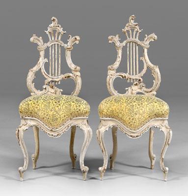 Pair Venetian rococo style