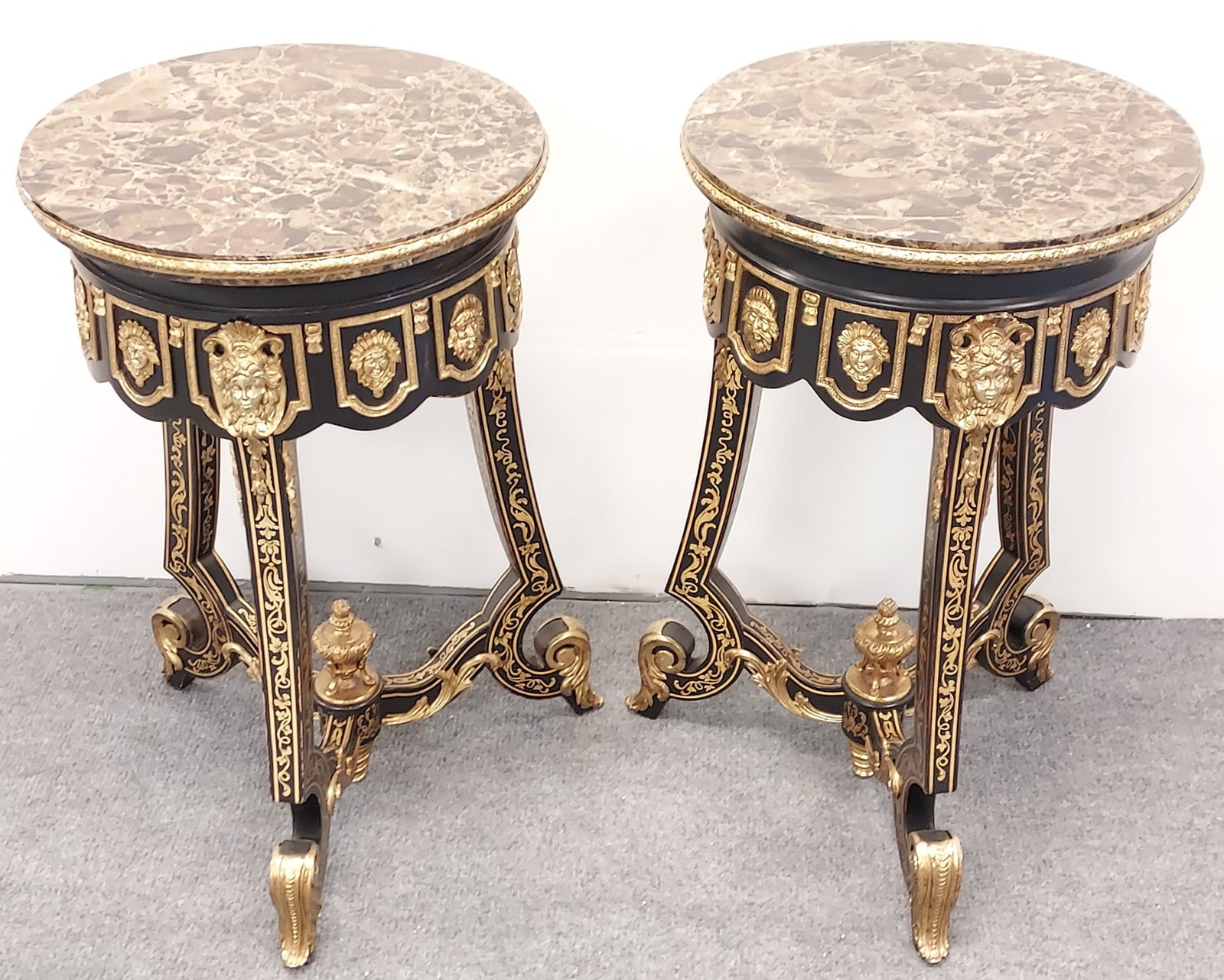 PAIR VERSACE STYLE PEDESTAL