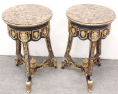 PAIR VERSACE STYLE PEDESTAL ST