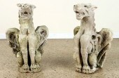 PAIR VICENZA STONE WINGED GRIF