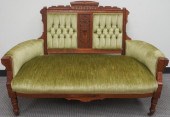 PAIR VICTORIAN CARVED WALNUT G