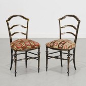PAIR VICTORIAN EBONIZED AND GI