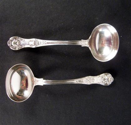 Pair Victorian 'King's' pattern
