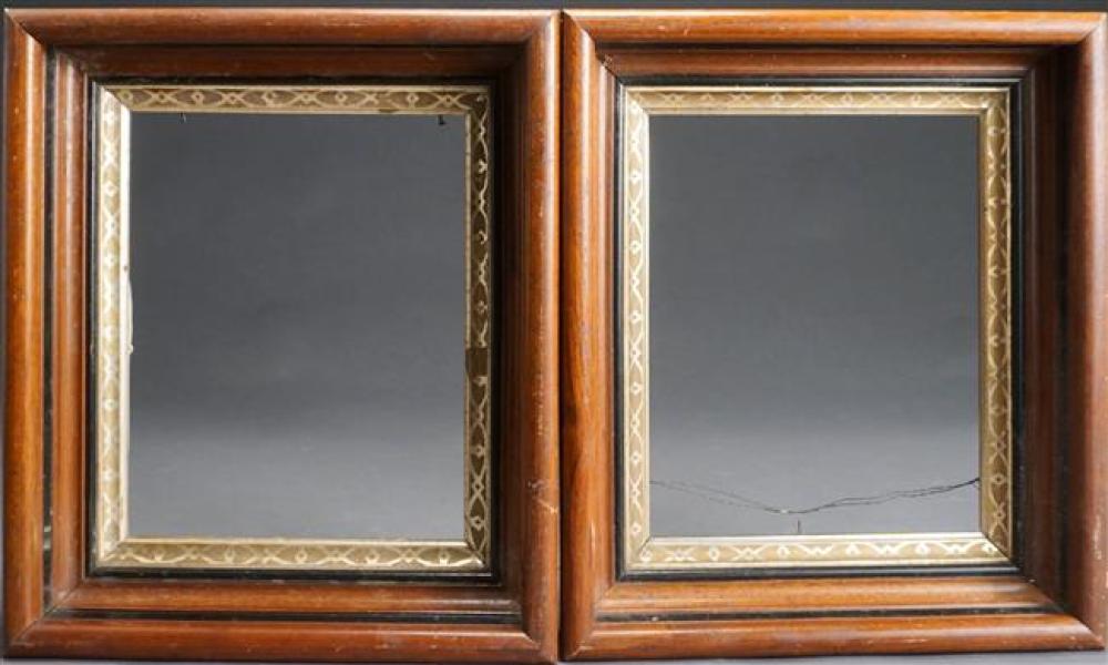 PAIR VICTORIAN PARCEL GILT WALNUT