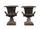 PAIR VICTORIAN STYLE BLACK CAS