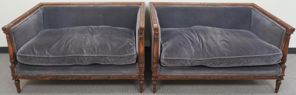 PAIR VICTORIAN STYLE FRUITWOOD