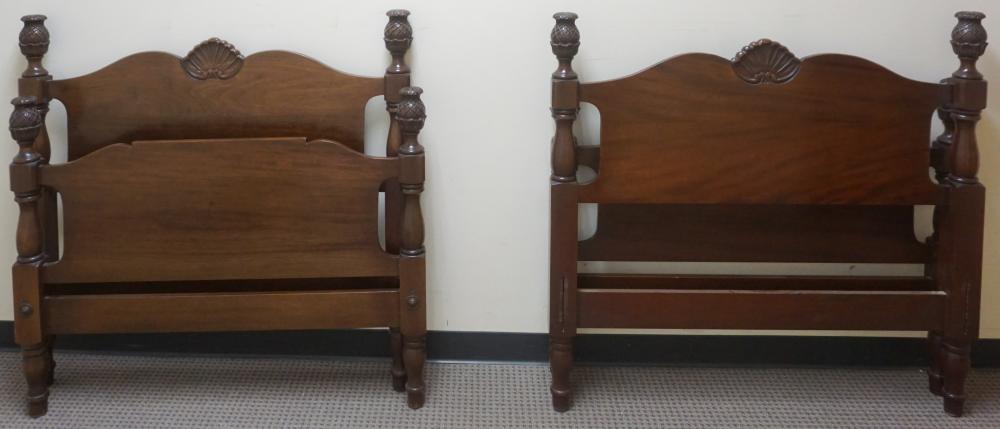 PAIR VICTORIAN STYLE MAHOGANY