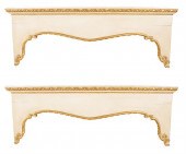 Pair Victorian style painted a