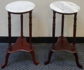 PAIR VICTORIAN STYLE STAINED W